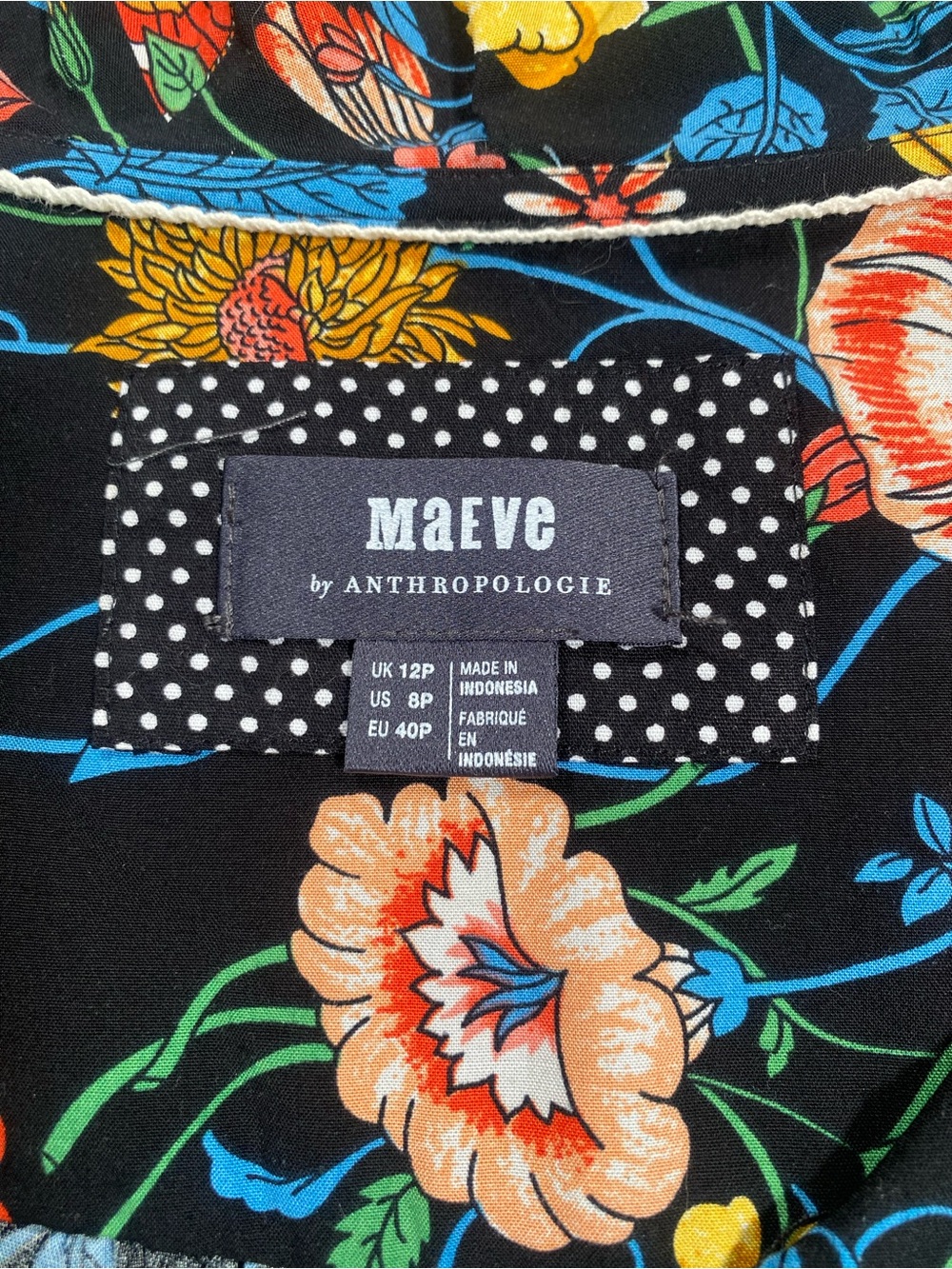 Maeve Anthropologie Bloedel Floral Midi Dress US 8P Pockets Side Zip - Picture 10 of 16